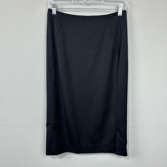 Gucci Vintage 1998 Pencil Skirt Sz 4 US 40IT Black Wool Knee Length Tom Ford Era - Picture 7 of 12